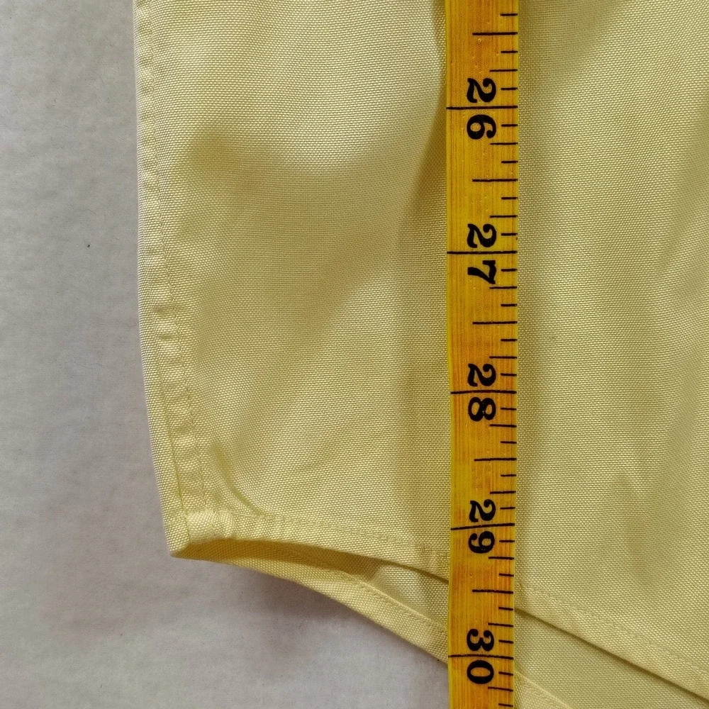 Ralph‎ Lauren Mens Yellow Button Down Shirt Classic Fit 17 32/33 Cotton